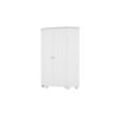 Höffner Eckkleiderschrank Royal White ¦ weiß ¦ Maße (cm): B: 103 H: 205,4 T: