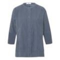 Cord-Bluse 3/4-Arm Peter Hahn blau, 38