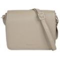 Umhängetasche BRUNO BANANI, Damen, Gr. B/H/T: 24cm x 19cm x 7cm onesize, beige, Leder, unifarben, leicht glänzend, Taschen, echt Leder