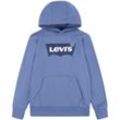 Kapuzensweatshirt LEVI'S KIDS "LVB BATWING PULLOVER HOODIE" Gr. 16 (176), blau (colony blue) Jungen Sweatshirts for BOYS