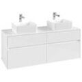 Villeroy und Boch Collaro Waschtischunterschrank C04800DH 140 x 54,8 x 50 cm, für 2 Waschtische, Glossy White