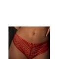 LASCANA Panty 'Nina' zimt Gr. 32/34 für Damen. Mit Spitze, Schmuckelement, Bänder, Schleife. Figurbetont. Nachhaltig.