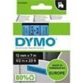 DYMO® Schriftbandkassette D1 45016, 12 mm breit, blau/schwarz