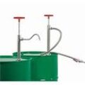 Fasspumpe, 0,22 l/Hub, Edelstahl, Eintauchtiefe 360 mm, abschraubbarer Auslaufbogen, für entzündbare Flüssigkeiten