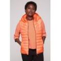 Steppweste SOCCX, Damen, Gr. M, orange, Material: 100% Polyester, Futter: 100% Polyester, Füllung: 100% Polyester, bedruckt, casual, tailliert kurz, Westen, mit Rückenprint