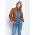 Lederjacke MAZE "Sota" Gr. L, braun (cognac) Damen Jacken