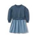 Kinder-Sweatkleid - Blau - Kinder - Gr.: 122/128