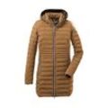 Parka G.I.G.A. DX BY KILLTEC "Bacarya" Gr. 34, braun (hellbraun), Damen, Obermaterial: 100% Polyester, Innenfutter: 100% Polyamid, Jacken