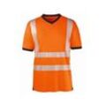 4PROTECT® 3430 Gr. l 4PROTECT® Warnschutz T-Shirt miami leuchtorange/grau