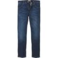 Stretch-Jeans WRANGLER "Greensboro", Herren, Gr. 32, Länge 34, blau (for real), Denim/Jeans, Obermaterial: 85% Baumwolle, 14% Polyester, 1% Elasthan, casual, straight fit lang, Jeans, Regular Straight fit