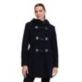 Outdoorjacke GIL BRET "Gil Bret Dufflecoat mit Kapuze" Gr. 34, blau (dunkelblau) Damen Jacken