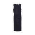 TOM TAILOR Damen Midikleid mit Raffung, blau, Gr. 38