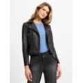 Y.A.S Lederjacke Damen, schwarz