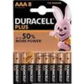 DURACELL® Batterien Plus, Micro AAA, 1,5 V, 8 Stück