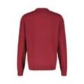 Strickpullover LERROS "LERROS V-Neck-Strickpullover mit Kaschmiranteil" Gr. L, rot (deep garnet red) Herren Pullover