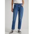 Relax-fit-Jeans PEPE JEANS "VIOLET" Gr. 25, N-Gr, blau (light blau), Damen, Obermaterial: 99% Baumwolle, 1% Elasthan, Jeans, im lässigen Boyfriend-Style