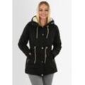 Winterjacke NAVAHOO "Ireliaa" Gr. L (40), schwarz Damen Jacken mit warmen Teddyfell