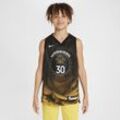 Stephen Curry Golden State Warriors City Edition Nike Dri-FIT NBA Swingman Trikot für ältere Kinder - Schwarz