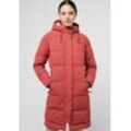 Daunenmantel JACK WOLFSKIN "NORDLICHT COAT W" Gr. XL (46), rot (rot, coral), Damen, Obermaterial: 100% Polyamid ; Futter: 100% Polyester; Füllung: 80% Entendaunen, 20% Federn, Mäntel