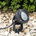 Gartenstrahler Erdspießleuchte 7W 2700K IP65 230V 1m Kabel