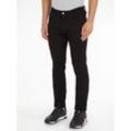 Slim-fit-Jeans TOMMY JEANS "SLIM SCANTON" Gr. 33, Länge 34, schwarz (memphis bk str) Herren Jeans