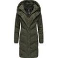 Steppmantel RAGWEAR "Natalka" Gr. L (40), grün (grasgrün) Damen Mäntel stylischer, gesteppter Winterparka mit gefütterter Kapuze Bestseller