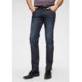 Regular-fit-Jeans BUGATTI "Flexcity" Gr. 33, Länge 32, blau (dunkelblau) Herren Jeans mit Stretch Bestseller