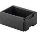 EPP-Isolierbox für Isolierbehälter, 8 l, mit Griffleiste, stapelbar, L 370 x B 270 x H 147 mm, schwarz