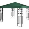 Costway - 3x3m Ersatzdach für Garten Pavillon, mit Ablaufloechern & Klettverschlüssen, Pavillondach Ersatzbezug mit Ablaufloechern &