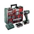 2x 18V Li-Power Akku-Bohrschrauber Set, 450 bis 1800 U/min, inklusive 2x 2.0 Ah Akkus, Ladegerät, 73-teiliges Zubehörset, im Kunststoffkoffer - Metabo