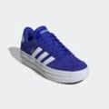 Sneaker ADIDAS SPORTSWEAR "VL COURT BOLD", Gr. 39, blau (lucid blau, cloud weiß, semi flash aqua), Leder, Synthetik, sportlich, Schuhe, Design auf den Spuren des adidas Gazelle Bold