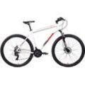 Mountainbike WYNN "HRT2.0" Gr. 52, weiß (weiß, rot, grau, schwarz), Fahrräder, 52cm, 29 Zoll (73,66cm) hinten: 28 Zoll (71,12cm)