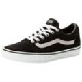 Sneaker VANS "Ward", Gr. 38,5, schwarz (metallic sidestripe schwarz), Leder, Synthetik, sportlich, Schuhe