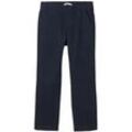 TOM TAILOR Jungen Chino Hose mit Bio-Baumwolle, blau, Uni, Gr. 134