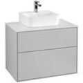 Villeroy und Boch Finion Waschtischunterschrank F08100GJ 80x60,3x50,1cm, Abdeckplatte white matt, Light grey matt