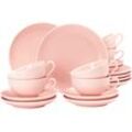 Teeservice SELTMANN WEIDEN "Geschirr-Set, 18 Teile, Amina, klein" Geschirr-Sets Gr. 18 tlg., rosa Made in Germany