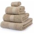 Homescapes - Frottee Handtuch Set 4tlg 100% Baumwolle beige