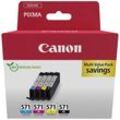 Canon Druckerpatrone CLI-571 C/M/Y/BK Multipack Original Kombi-Pack Schwarz, Cyan, Magenta, Gelb 0386C008