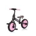 Chipolino Dreirad, Laufrad 2 in 1, Max Bike, 10 Zoll Räder, Pedale, Stützräder pink