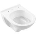 Villeroy & Boch O.Novo Compact Wand WC 56881001 Tiefspüler, weiss, 36 x 49 cm, Abgang waagerecht