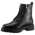 Winterboots GEOX "D IRIDEA K" Gr. 36, schwarz Damen Schuhe Chunky Boot, Plateau Stiefelette mit Warmfutter