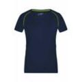 Funktions-Shirt Damen JN495 Gr. xs navy/bright-yellow - James&nicholson