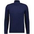 Rundhalspullover RAGMAN Gr. 52, blau (marineblau) Herren Pullover