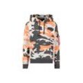 Hoodie ALPHA INDUSTRIES "Alpha Industries Men - Hoodies Back Print Camo" Gr. L, orange (orange grau camo), Herren, Obermaterial: 80% Acryl, 20% Polyester, Sweatshirts