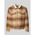 Sherpa Jacket mit Kentkragen Modell 'PLAID'