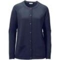 Strickjacke aus 100%Schurwolle Pure Tasmanian Wool Peter Hahn blau, 50