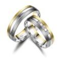 Verlobungsring MARRYA "MARRYA Titan Ringe Trauringe Eheringe Partnerringe" Fingerringe Gr. 48, Titan, goldfarben (damen ring, gold, silber) Damen