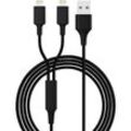 USB-Ladekabel usb 2.0 usb-a Stecker, Apple Lightning Stecker 1.20 m Schwarz hydraduo - Smrter