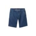 TOM TAILOR Herren Josh Chino Shorts, blau, Uni, Gr. 30