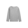 TOM TAILOR Damen Plus Size - Sweatshirt mit Knopfdetails, grau, Meliert, Gr. 46